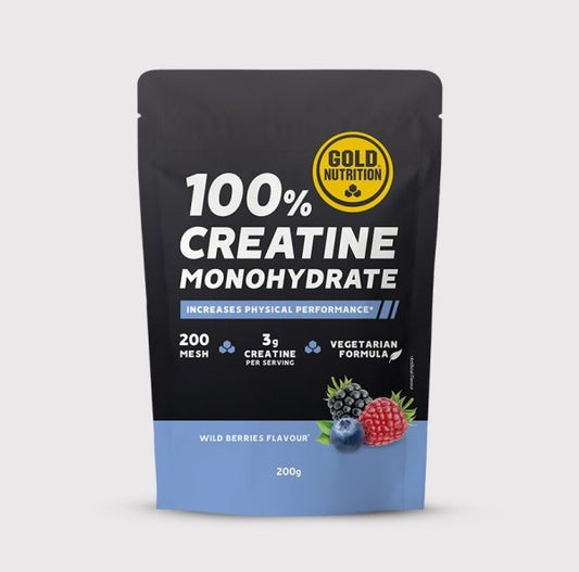 Creatina monohidrata, GoldNutrition, fructe de padure, 200g