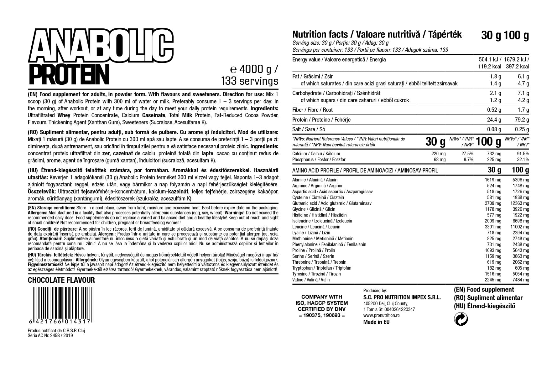 Proteine ​​concentrat - cazeinat - si proteina din lapte