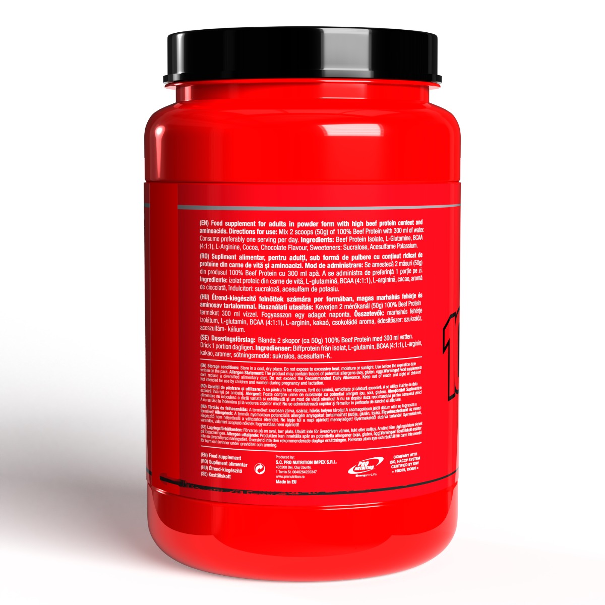 Proteina de vita, 100% Beef Protein Ciocolata