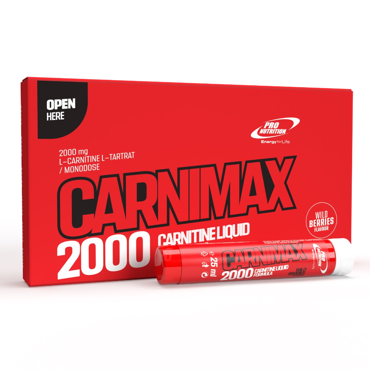 Carnitina lichida, Carnimax 2000 Fructe de padure 10 monodoze x 25 ml