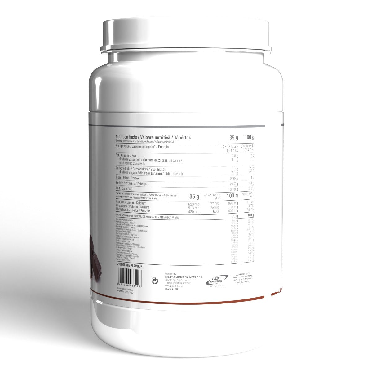 Proteine ​​femei cu bucati de fructe sau ciocolata