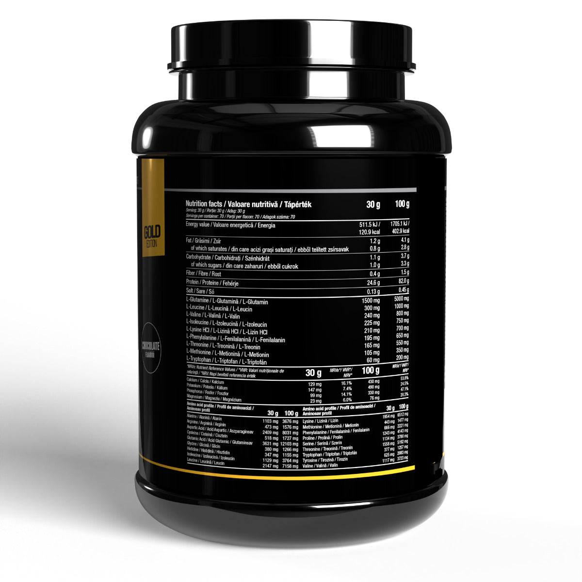 Proteine din zer, 3 tipuri de proteina, Iso Whey Gold Edition Ciocolata