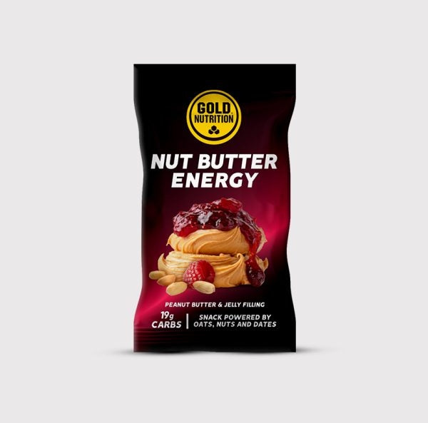 Snack Nut Butter Energy unt de arahide si jeleu, GoldNutrition, 40 g