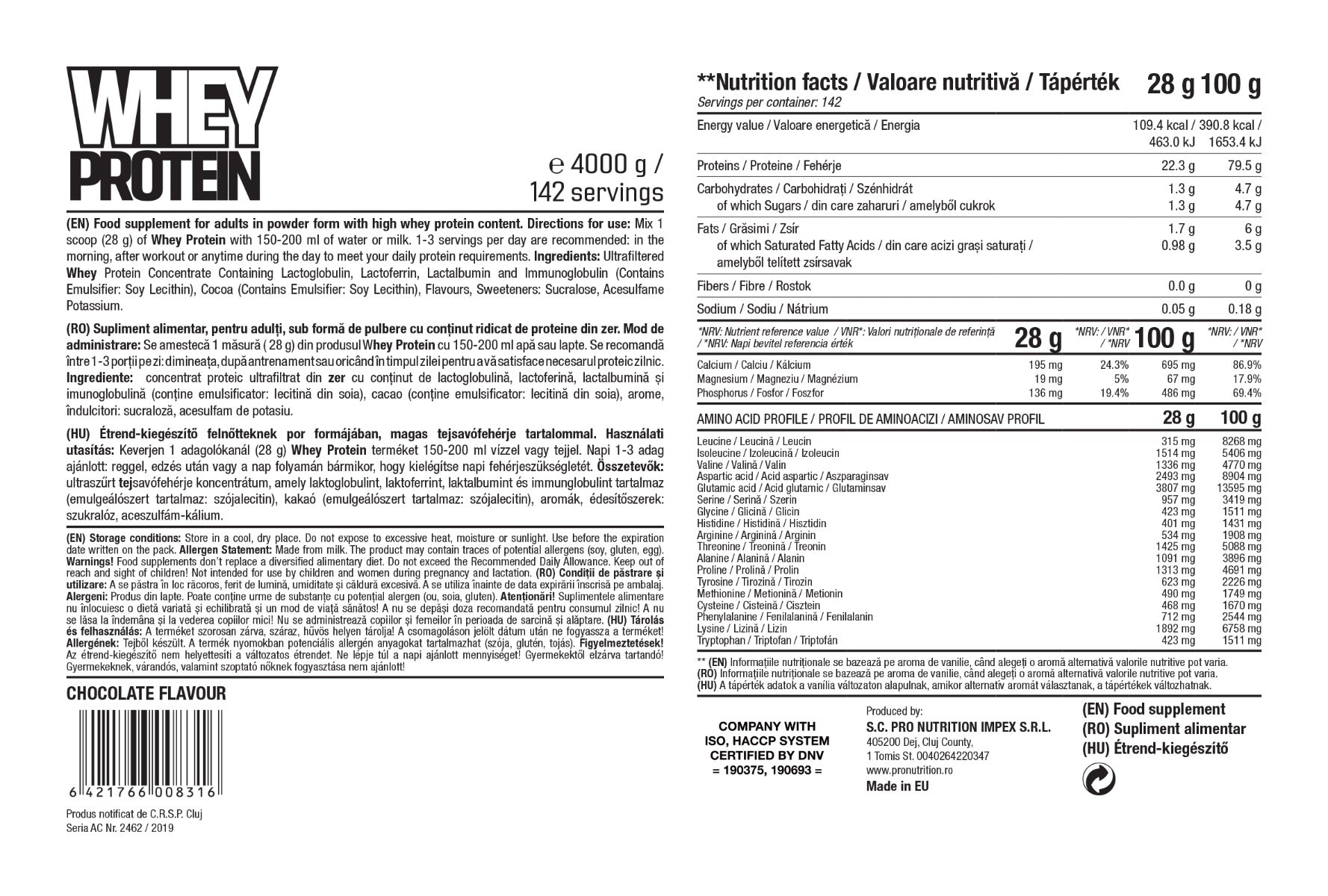 Proteine ​​din concentrat zero